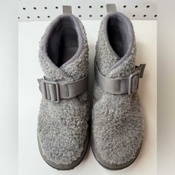 Chaco Kids Ramble Fluff Slippers Gray Size 5.5 - Picture 6 of 16